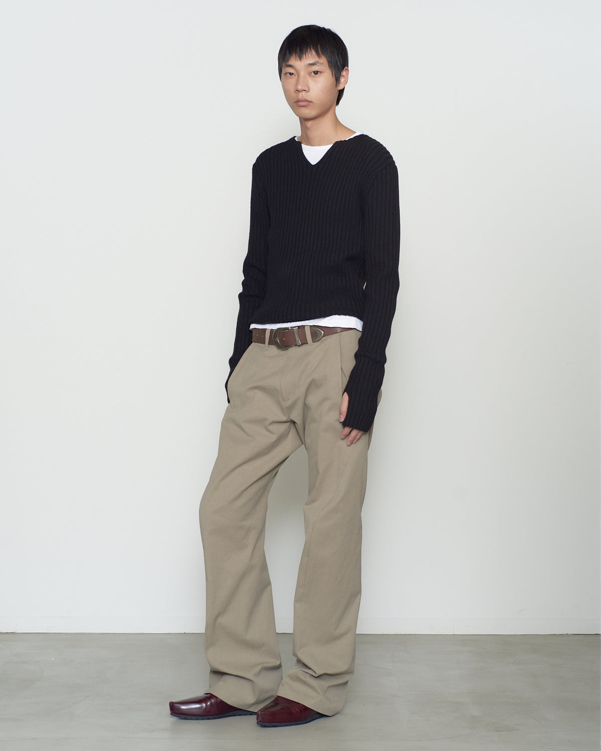 FITTED RIBBED TOP
