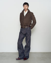 PANELED ZIP UP SWEAT SHIRT
