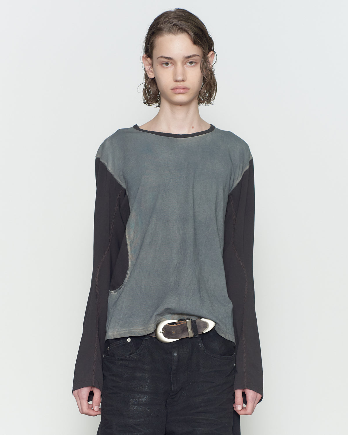 4C DISTRESSED LEATHER BELT