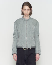 PANELLED PADDED MOTO JACKET