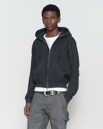 PANELED ZIP UP HOODIE