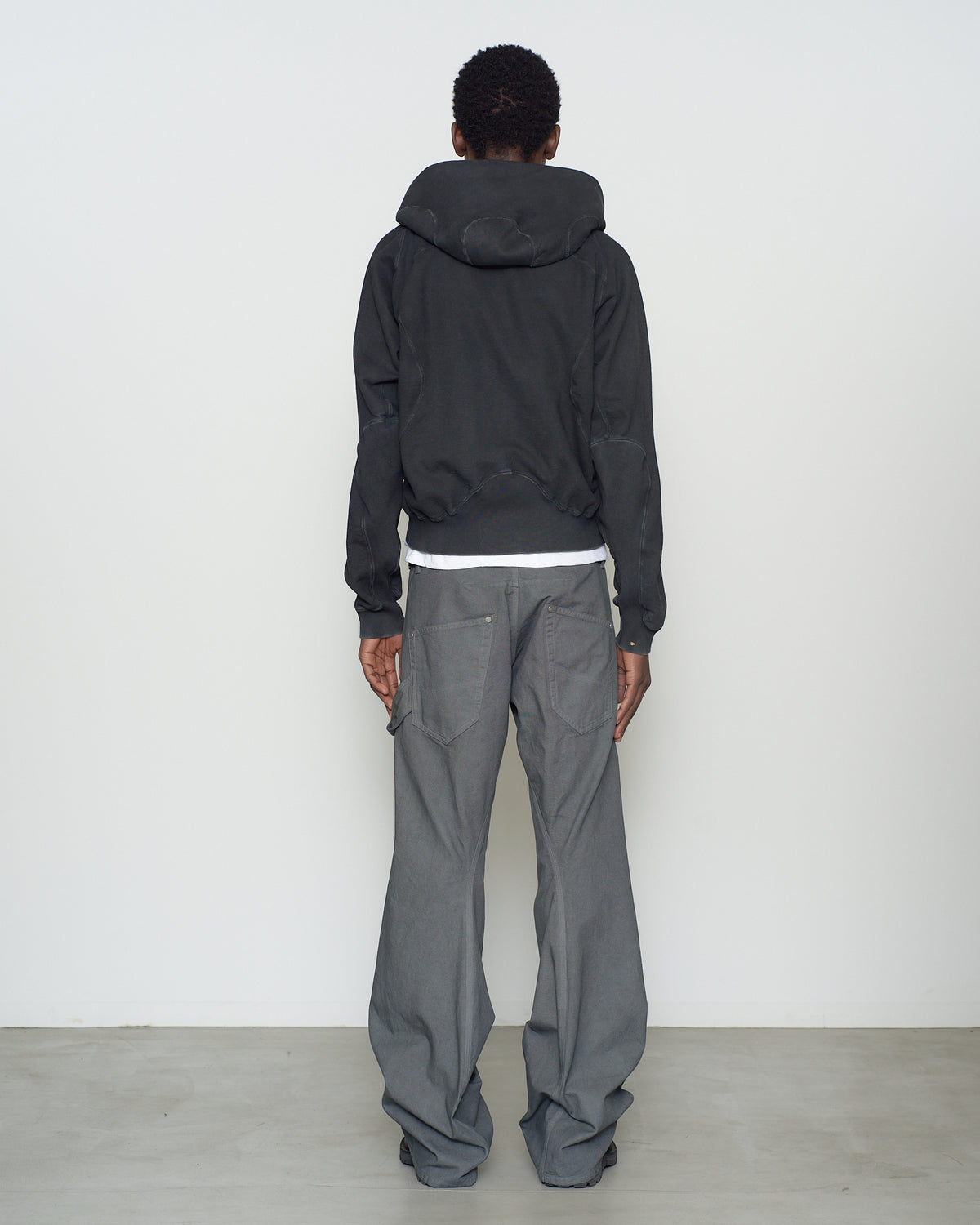PANELED ZIP UP HOODIE