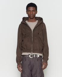 PANELED ZIP UP HOODIE