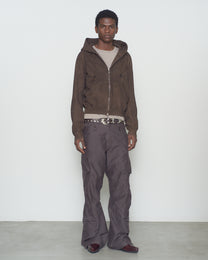 PANELED ZIP UP HOODIE