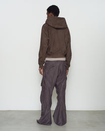 PANELED ZIP UP HOODIE