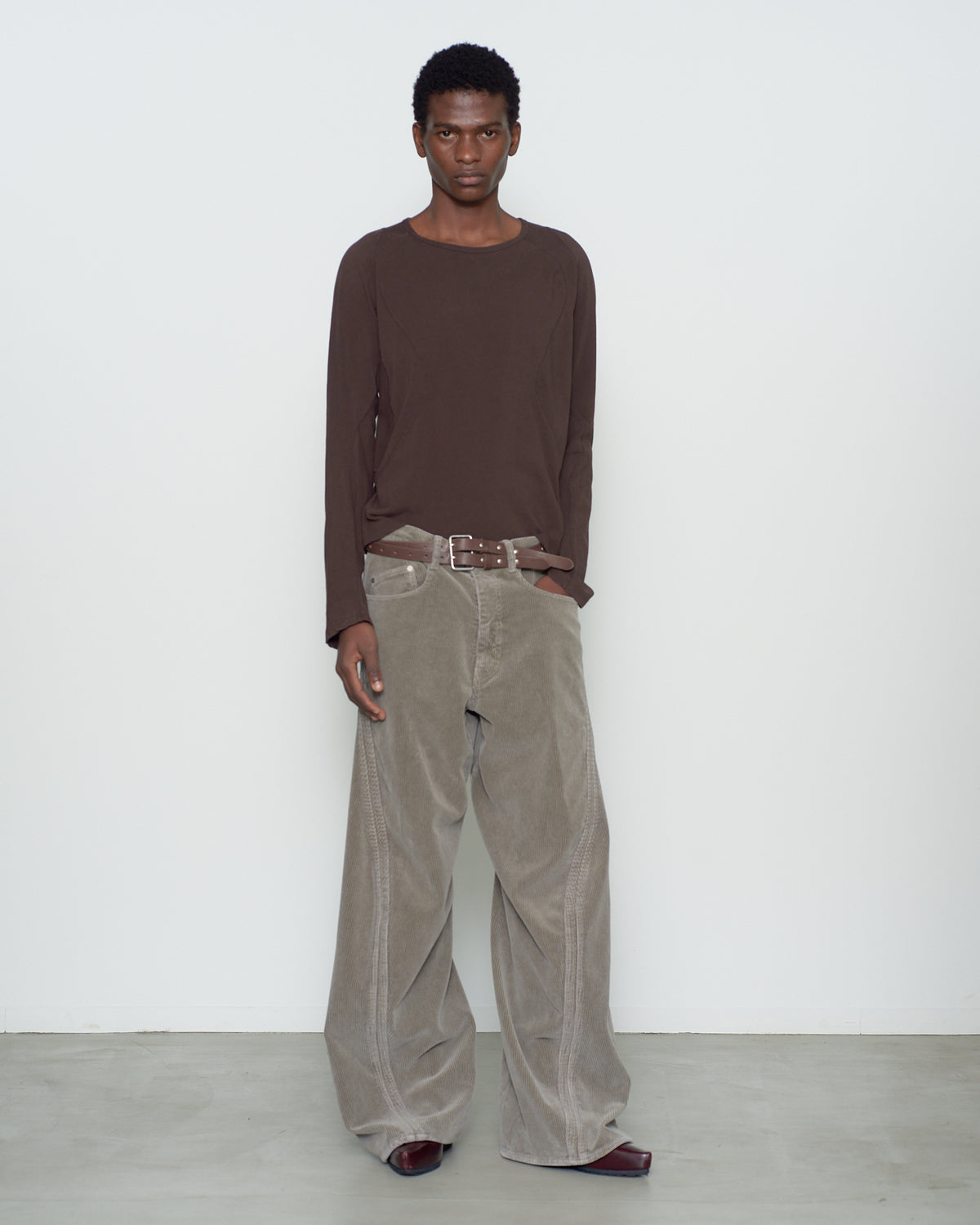 3D TWISTED WIDE LEG 5P PANTS