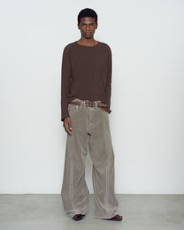 3D TWISTED WIDE LEG 5P PANTS