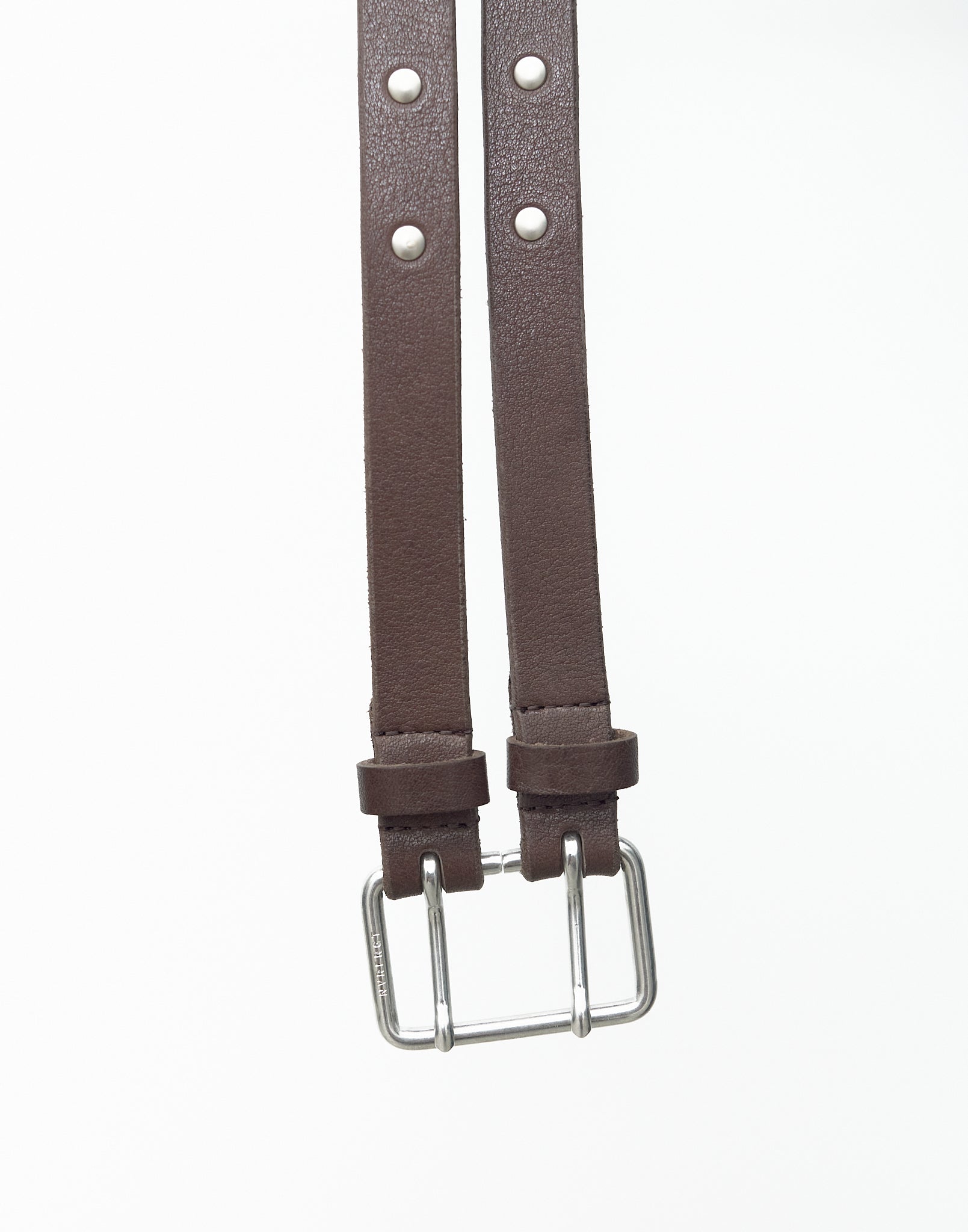 STUDDED DOUBLE PIN SPLIT
LEATHER BELT