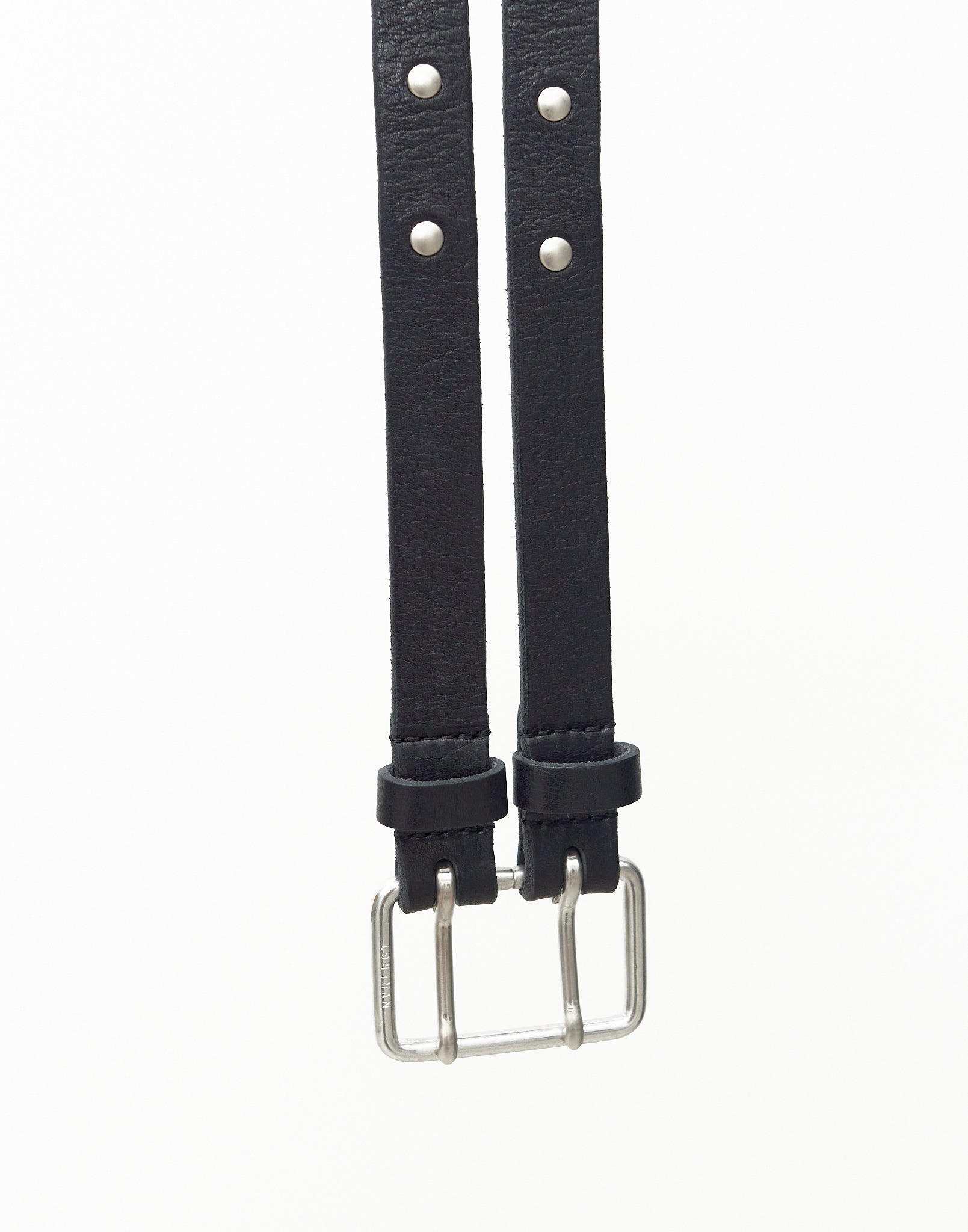 STUDDED DOUBLE PIN SPLIT
LEATHER BELT