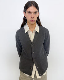 RIBBED CARDIGAN