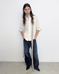 PANELLED LONG SLEEVE SHIRT