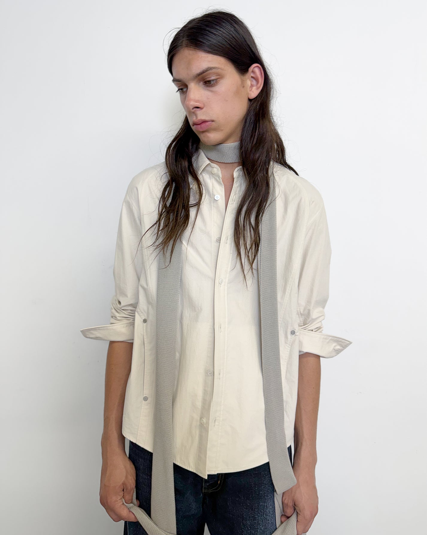 PANELLED LONG SLEEVE SHIRT
