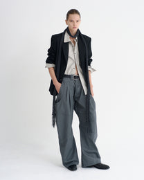 DOUBLE KNEE CURVED LEG UTILITY WORK PANTS