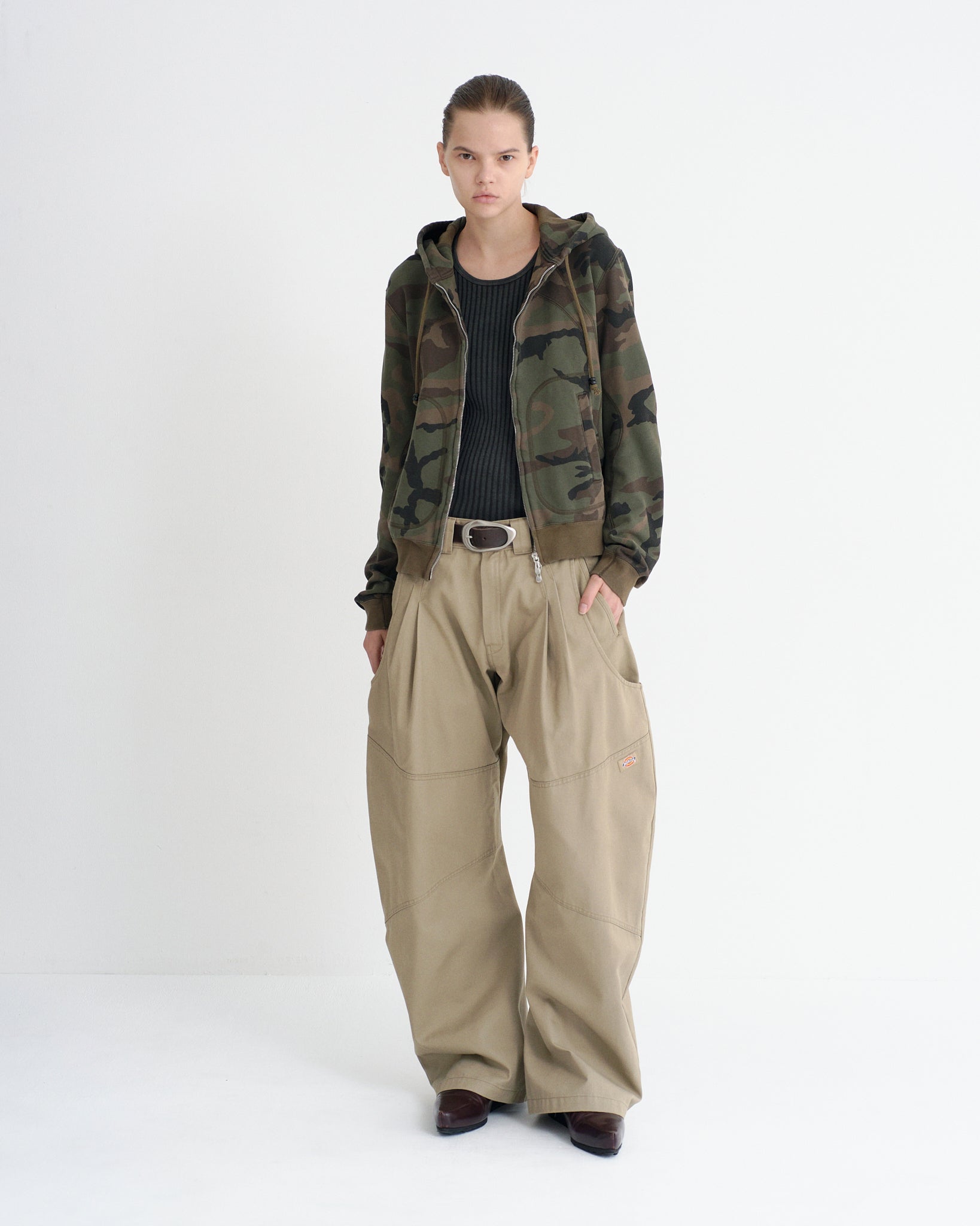 DOUBLE KNEE CURVED LEG UTILITY WORK PANTS